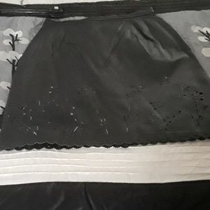 Black Leather Skirt